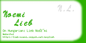 noemi lieb business card